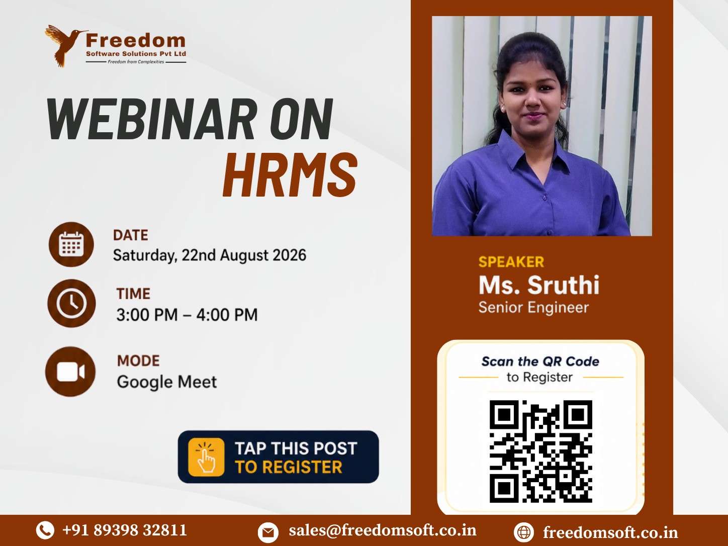 HRMS Webinar poster